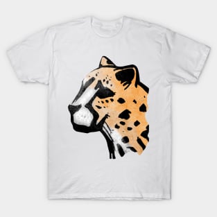 Cheetah head ink hand drawn illustration T-Shirt